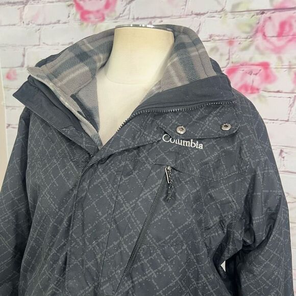 Columbia 2 in 1 fleece inner lining water resistant outer shell jacket - Picture 3 of 13